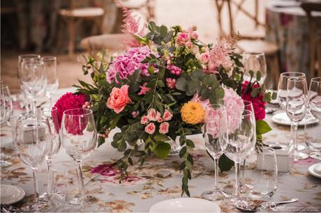 Una bucólica boda en tonos rosa: Marga & Carlos