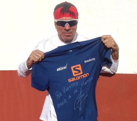 La camiseta oficial del Team Salomon firmada por Miguel Ángel Heras puede ser tuya ...!!!