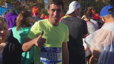 Raúl hizo el maratón de N Y en 3:26:05