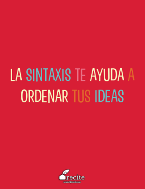 ¿Por qué la sintaxis es importante para escribir mejor?