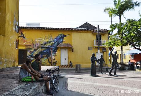 La plaza de la Trinidad, en Getsemaní