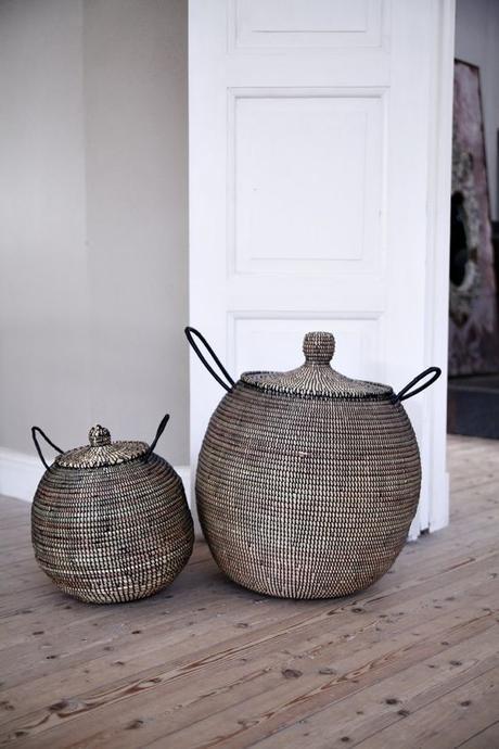 Deco: Cestos  y bandejas de inspiración africana