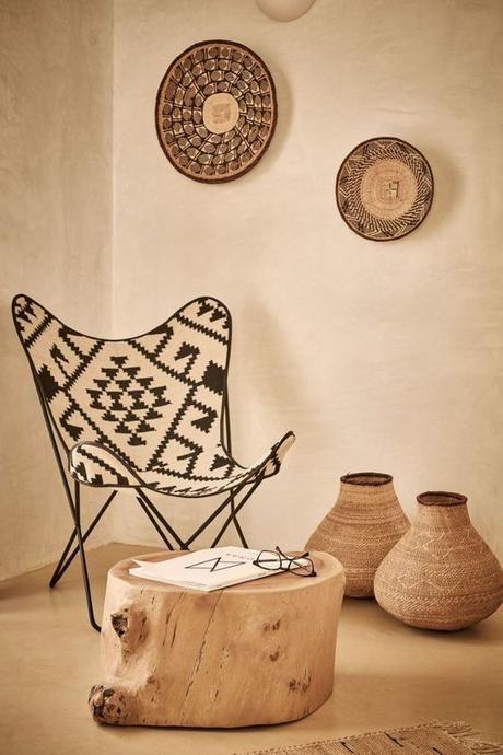 Deco: Cestos  y bandejas de inspiración africana
