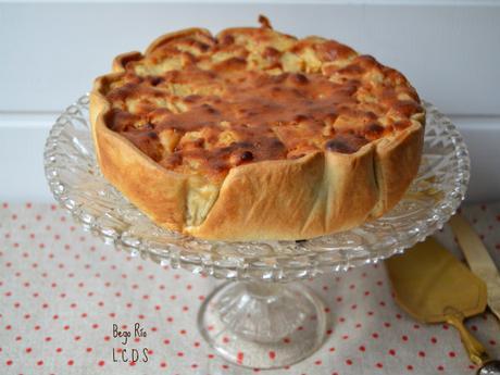 Tarta de manzana y almendra al brandy