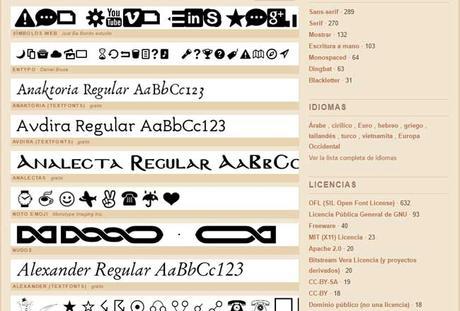 Font Library Fuentes Libres