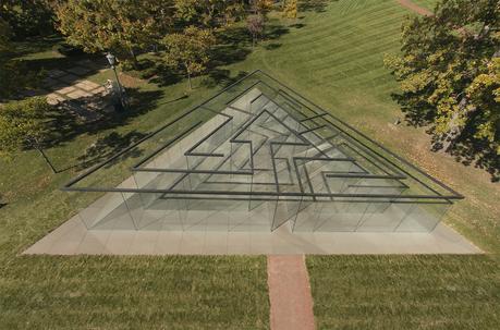 Glass Labyrinth at the Nelson-Atkins Museum of Art, Kansas City, Missouri.