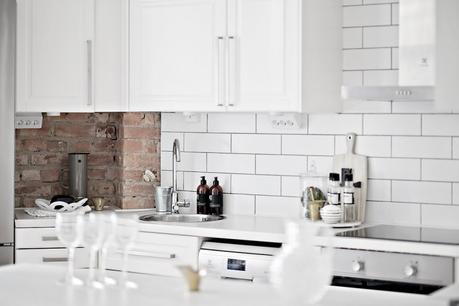 open concept mini pisos distribución diáfana diseño pisos pequeños decoración pisos pequeños decoración blanco Cocina abierta en un piso pequeño cocina abierta blog decoración nórdica 