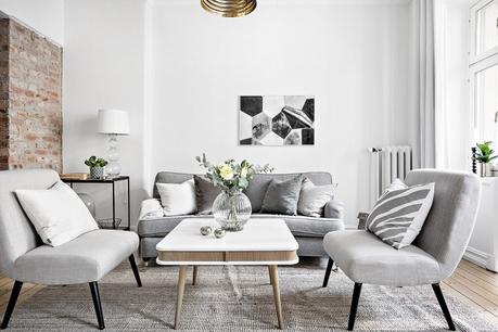 open concept mini pisos distribución diáfana diseño pisos pequeños decoración pisos pequeños decoración blanco Cocina abierta en un piso pequeño cocina abierta blog decoración nórdica 