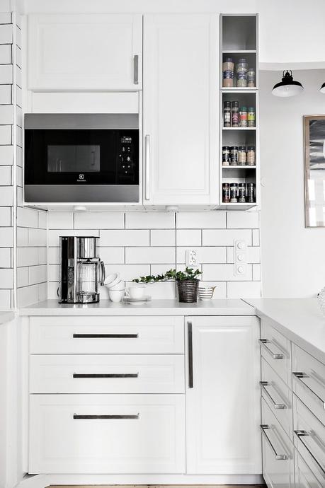 open concept mini pisos distribución diáfana diseño pisos pequeños decoración pisos pequeños decoración blanco Cocina abierta en un piso pequeño cocina abierta blog decoración nórdica 