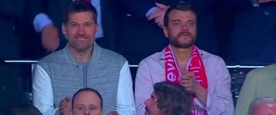 Los actores de Juego de Tronos en el Sevilla FC vs FC Barcelona