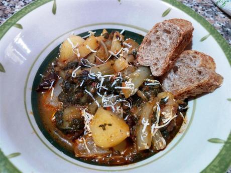 Acelgas con patatas y tomates - Bietole con patate e pomodori - Swiss Chard with Potatoes and tomatoes Acelgas con patatas y tomates - Bietole con patate e pomodori - Swiss Chard with Potatoes and tomatoes