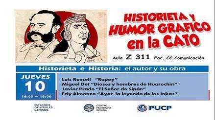 Historia y Humor Gráfico en la Cato, jueves 10 de noviembre a las 4 pm