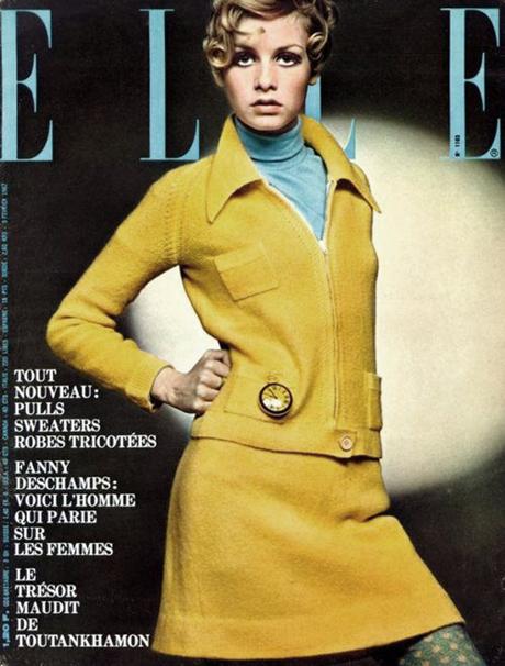 Twiggy elle fashion cover 1967