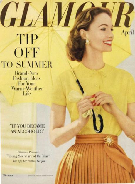 Vintage fashion magazine covers... in YELLOW