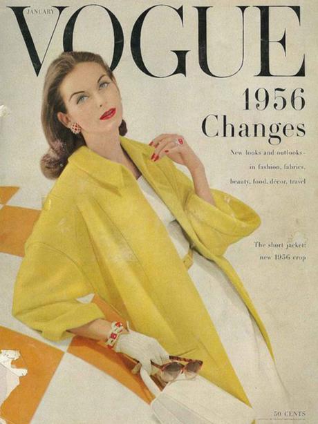 vintage magazine covers, vogue 1956