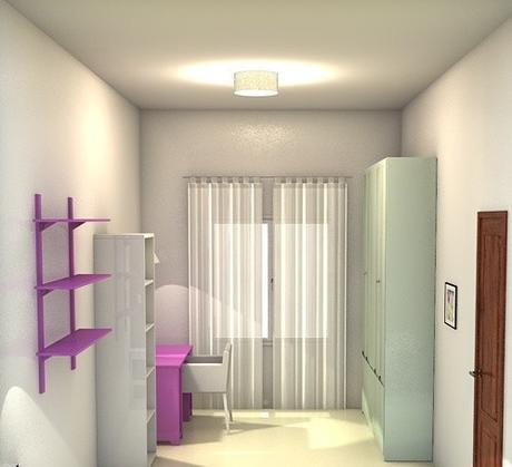 Diseño 3D dormitorio make up