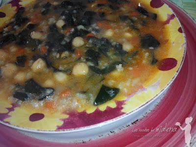 Garbanzos con espinacas