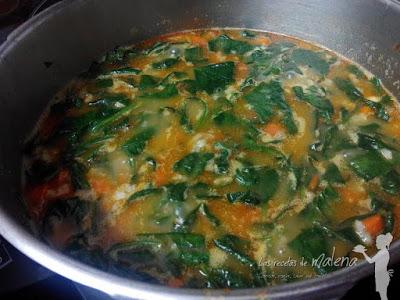 Garbanzos con espinacas