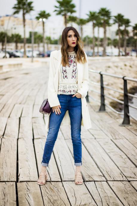 FLORAL BLOUSE AND DENIM