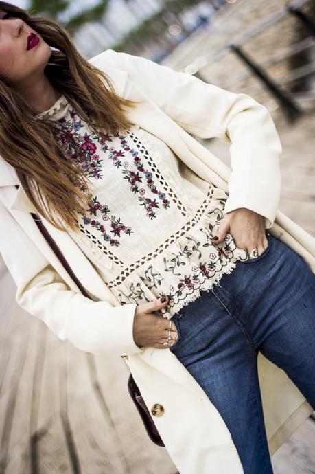 FLORAL BLOUSE AND DENIM