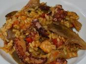 Arroz pulpo setas