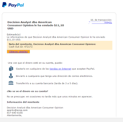 COMPROBANTE DE PAGO AMERICAN CONSUMER