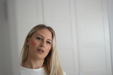 STRIPED JUMPSUIT WITH BELL SLEEVE