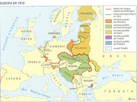 CLÁUSULAS TERRITORIALES DE LOS TRATADOS DE PAZ QUE PUSIERON FIN A LA I GUERRA MUNDIAL