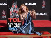 Jessica Chastain tiene baldosa Hollywood
