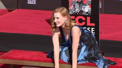 Jessica Chastain ya tiene su baldosa en Hollywood