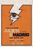 Concierto de Julieta 21 en Boite Live