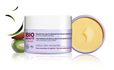 Baume SOS Haute Réparation Peaux Sensibles, Un Nuevo Gesto SOS Reparador Para las Pieles Sensibles de Bio-Beauté® by Nuxe