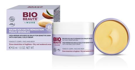 Baume SOS Haute Réparation Peaux Sensibles, Un Nuevo Gesto SOS Reparador Para las Pieles Sensibles de Bio-Beauté® by Nuxe