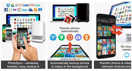 PhotoSync App para pasar fotos del móvil al PC sin cable
