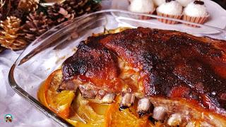 Falda de cordero a la naranja