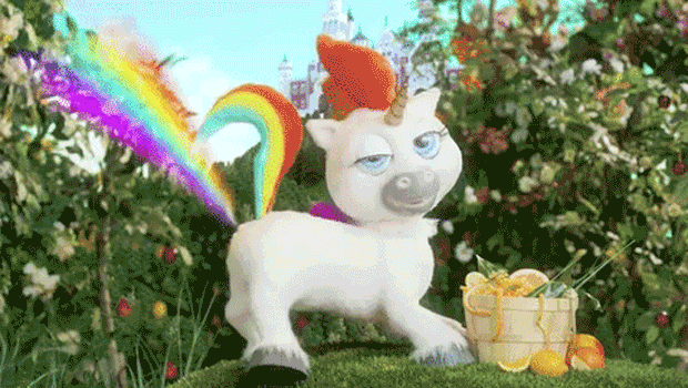 El unicornio de Squatty Potty está de vuelta: ahora se tira pedos arcoiris