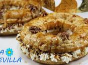 Coronas nata, nueces caramelo