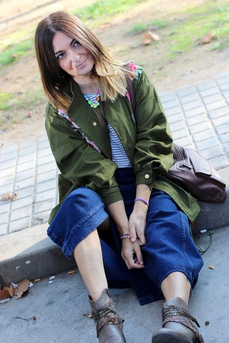 Chaqueta militar con bordados de Sammydress