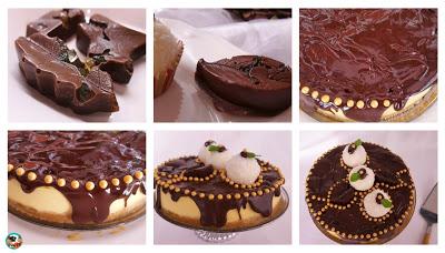 Tarta fácil de mango y chocolate