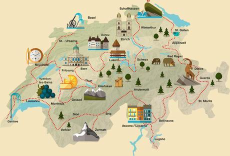 Ruta en coche por Suiza Ruta en coche por Suiza