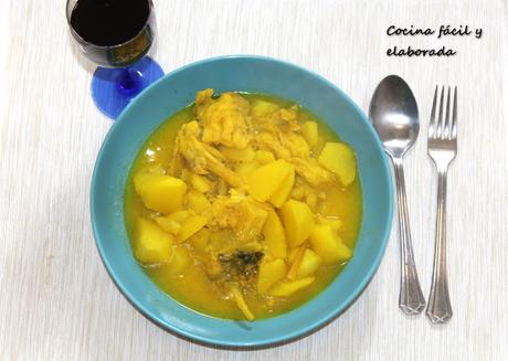 GUISO DE PATATAS CON RAPE