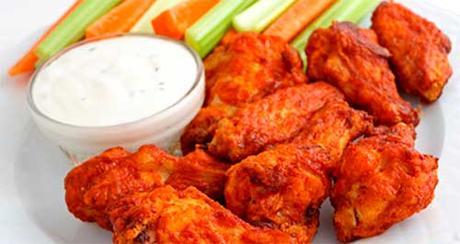 comida ligera de alitas