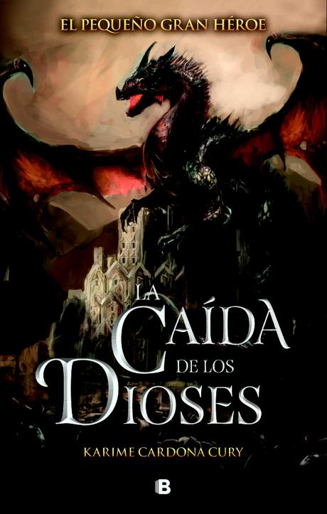 La caída de los dioses es la tercera parte de la saga El pequeño gran héroe, serie de novela fantástica, en la cual no sólo hay acción sino también magia y hechicería. Karime Cardona Cury (Jalisco1978). Desde pequeña le gustó escribir historias sobre seres del espacio exterior, gente que hablaba con estrellas y toda clase de cosas extrañas. A los 16 años encontró su primera oportunidad de escribir una historia para el público.: 