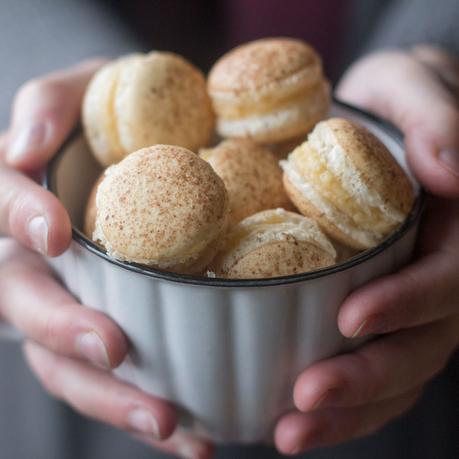 como preparar macarons de avellanas con thermomix