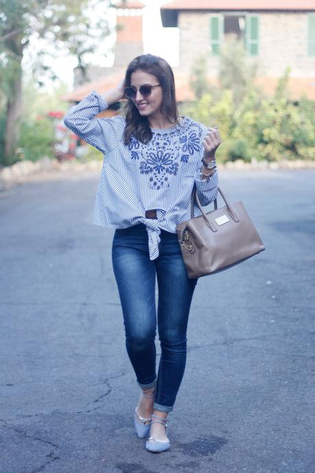 Blusa anudada de Zaful  y mega promoción de Noviembre