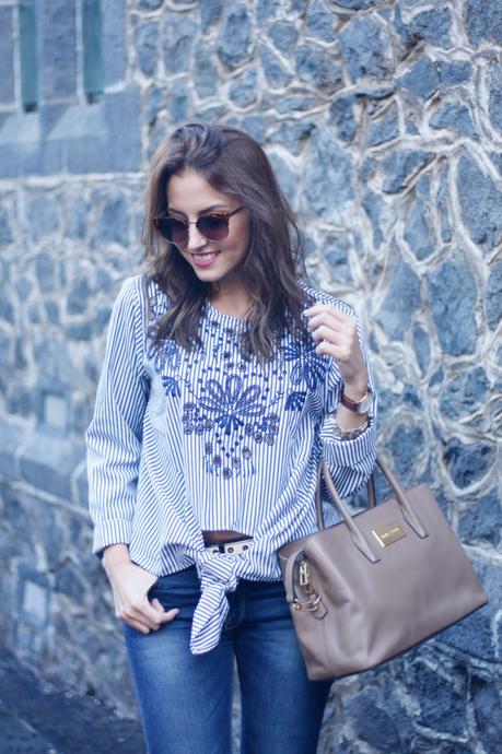 Blusa anudada de Zaful  y mega promoción de Noviembre