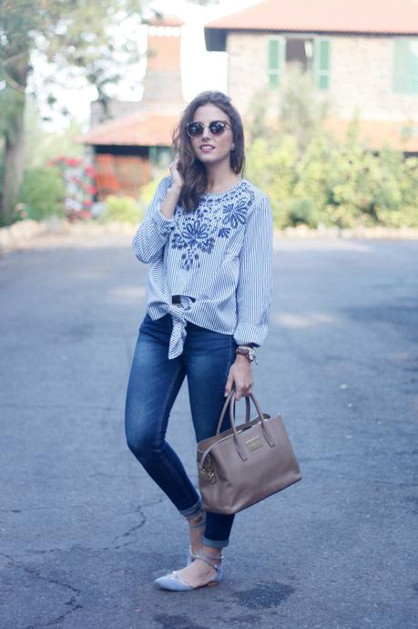 Blusa anudada de Zaful  y mega promoción de Noviembre