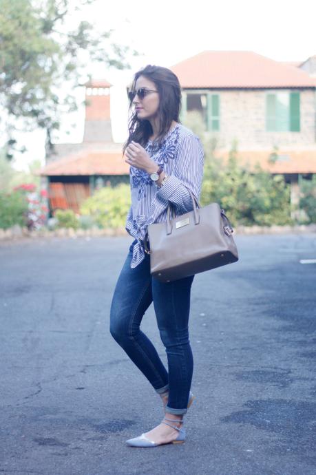 Blusa anudada de Zaful  y mega promoción de Noviembre