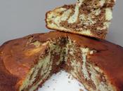 Bizcocho doble yogur naranja cacao