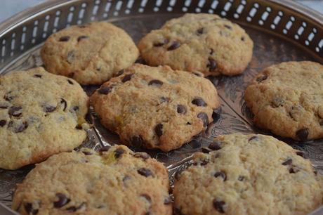 Galletas de Plátano y Chocolate